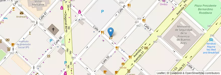 Mapa de ubicacion de Boutique, Casco Urbano en Arjantin, Buenos Aires, Partido De La Plata, La Plata.