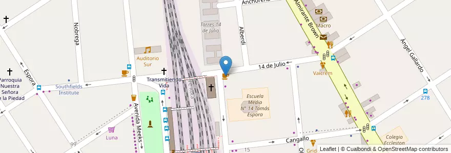 Mapa de ubicacion de Boutique de Pan en Argentina, Buenos Aires, Partido De Lomas De Zamora, Temperley.