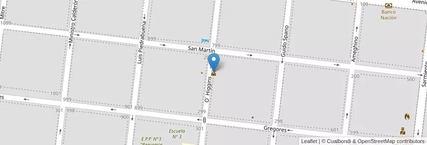 Mapa de ubicacion de Boxes en アルゼンチン, チリ, サンタクルス州, Las Heras, Deseado, Las Heras.