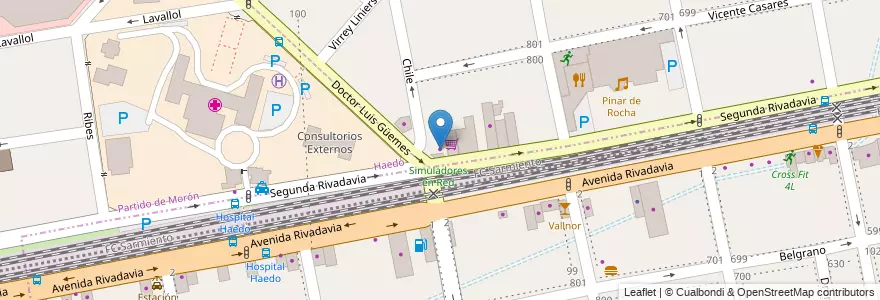 Mapa de ubicacion de Boxes Motos en Argentinien, Provinz Buenos Aires, Partido De La Matanza, Ramos Mejía, Villa Sarmiento.