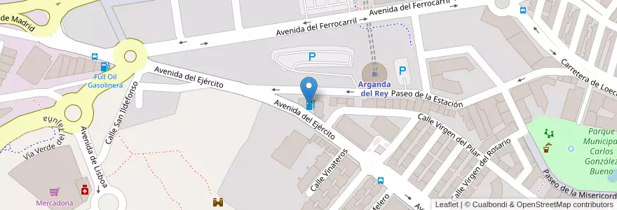Mapa de ubicacion de BP ARGANDA en Испания, Мадрид, Мадрид, Cuenca Del Henares, Arganda Del Rey.