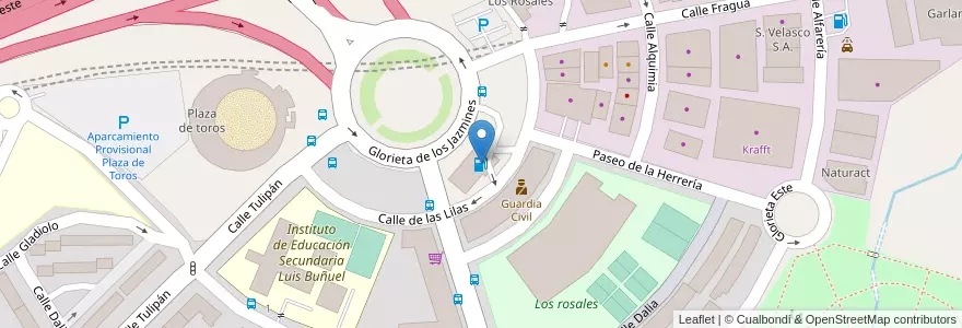 Mapa de ubicacion de BP LOS ROSALES en Spanien, Autonome Gemeinschaft Madrid, Autonome Gemeinschaft Madrid, Área Metropolitana De Madrid Y Corredor Del Henares, Móstoles.