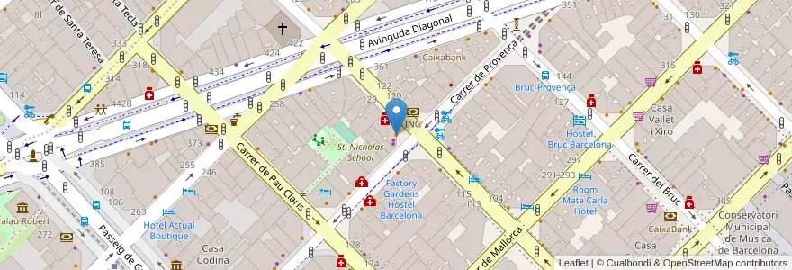 Mapa de ubicacion de Bracafé en 西班牙, Catalunya, Barcelona, Barcelonès, Barcelona.