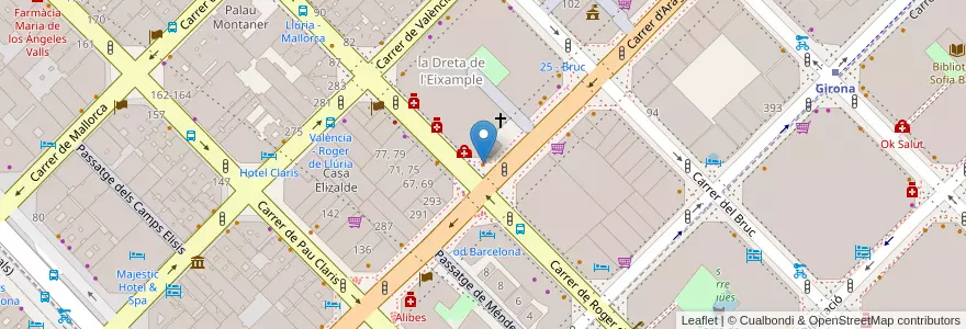 Mapa de ubicacion de Bracafe en Spagna, Catalunya, Barcelona, Barcelonès, Barcelona.