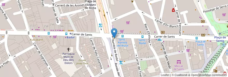 Mapa de ubicacion de Bracafe en España, Catalunya, Barcelona, Barcelonès, Barcelona.