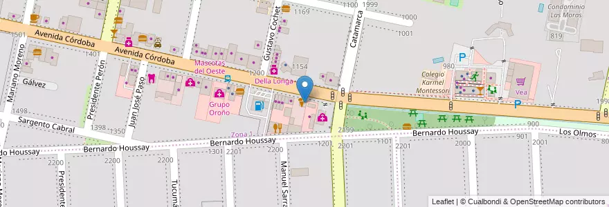 Mapa de ubicacion de Bracamonte en Argentina, Santa Fe, Departamento Rosario, Municipio De Funes, Funes.