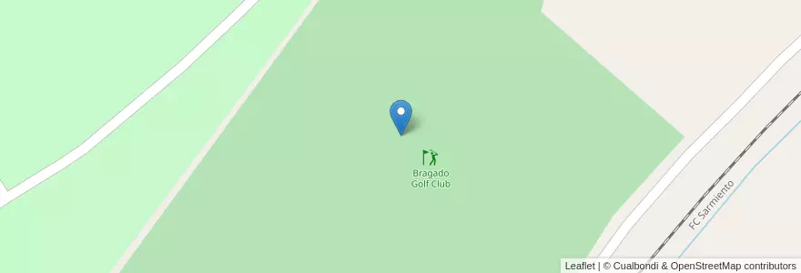 Mapa de ubicacion de Bragado Golf Club en 아르헨티나, 부에노스아이레스주, Partido De Bragado, Cuartel Mechita.
