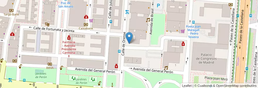 Mapa de ubicacion de BRASIL, AVENIDA, DE,S/N en Spagna, Comunidad De Madrid, Comunidad De Madrid, Área Metropolitana De Madrid Y Corredor Del Henares, Madrid.