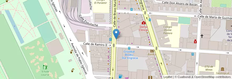 Mapa de ubicacion de BRAVO MURILLO, CALLE, DE,60 en スペイン, マドリード州, Comunidad De Madrid, Área Metropolitana De Madrid Y Corredor Del Henares, Madrid.