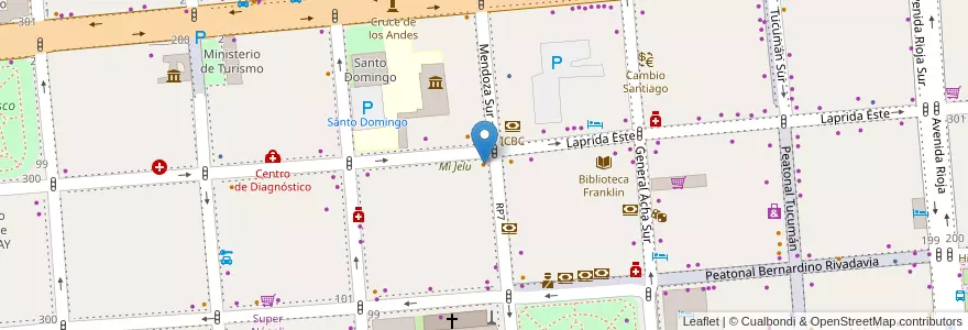 Mapa de ubicacion de Break Cafe en Arjantin, San Juan, Şili, Capital.