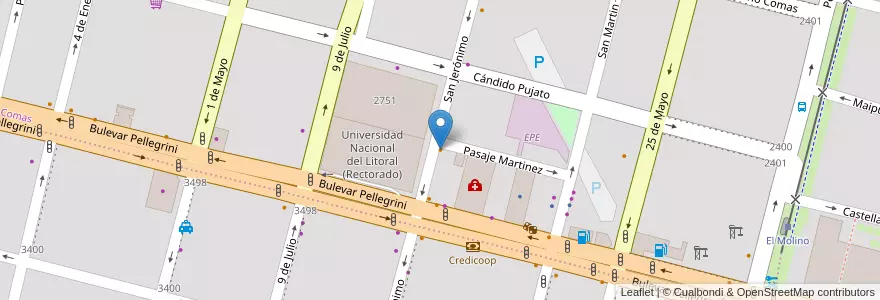 Mapa de ubicacion de Break en آرژانتین, سانتافه, Departamento La Capital, Santa Fe Capital, سانتافه.