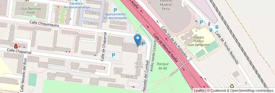 Mapa de ubicacion de Breaking Bar en Espanha, Comunidade De Madrid, Comunidade De Madrid, Área Metropolitana De Madrid Y Corredor Del Henares, Madrid.