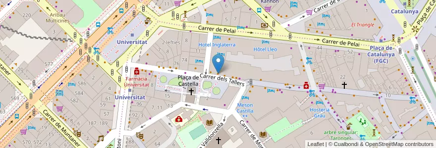 Mapa de ubicacion de Breik en Spagna, Catalunya, Barcelona, Barcelonès, Barcelona.