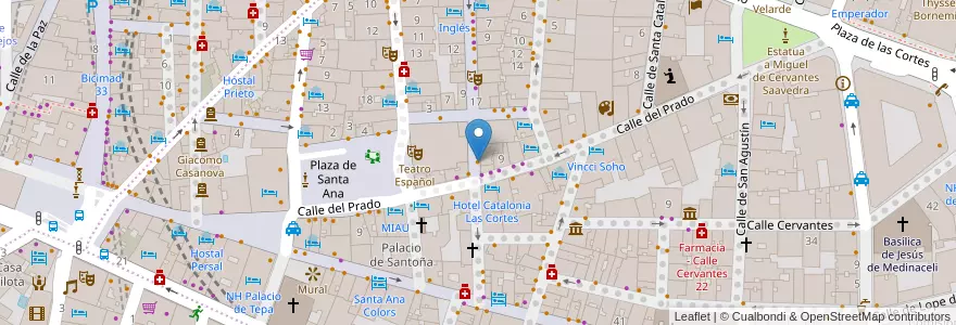 Mapa de ubicacion de Brew Wild Pizza Bar en Spanje, Comunidad De Madrid, Comunidad De Madrid, Área Metropolitana De Madrid Y Corredor Del Henares, Madrid.