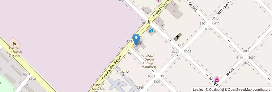 Mapa de ubicacion de Bridgestone, Villa Lugano en Argentinië, Ciudad Autónoma De Buenos Aires, Comuna 9, Buenos Aires.