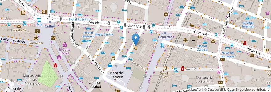 Mapa de ubicacion de Brindis Pub en Испания, Мадрид, Мадрид, Área Metropolitana De Madrid Y Corredor Del Henares, Мадрид.