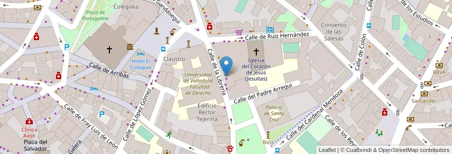 Mapa de ubicacion de Bristol School of English en Sepanyol, Castilla Y León, Valladolid, Valladolid.