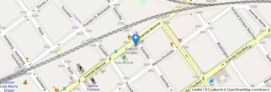 Mapa de ubicacion de Brm Motos Yamaha, Villa Urquiza en 阿根廷, Ciudad Autónoma De Buenos Aires, Comuna 12, 布宜诺斯艾利斯.