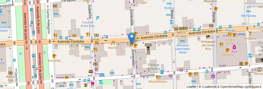 Mapa de ubicacion de Broccolino, San Nicolas en الأرجنتين, Ciudad Autónoma De Buenos Aires, Comuna 1, Buenos Aires.