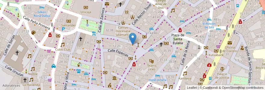 Mapa de ubicacion de Brocense 22 en Spain, Castile And León, Salamanca, Campo De Salamanca, Salamanca.