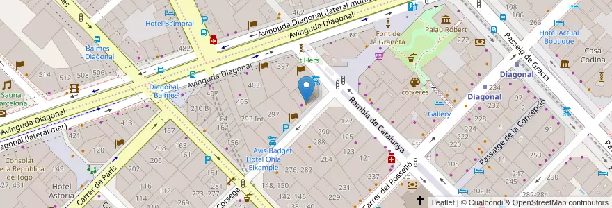 Mapa de ubicacion de Bronzo en Sepanyol, Catalunya, Barcelona, Barcelonès, Barcelona.