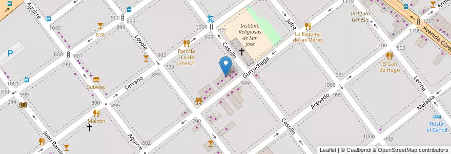 Mapa de ubicacion de Brooksfield Outlet, Villa Crespo en Аргентина, Буэнос-Айрес, Буэнос-Айрес, Comuna 15.