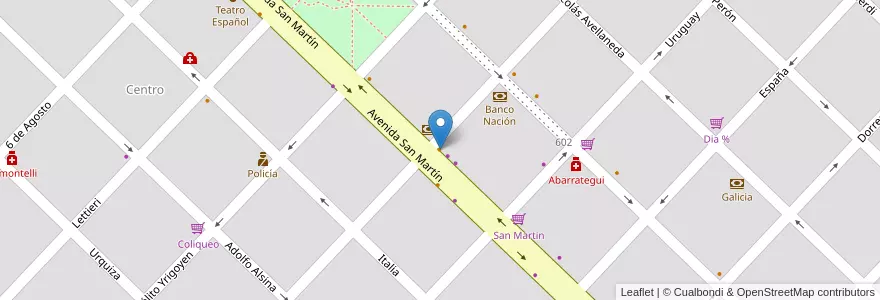 Mapa de ubicacion de Brothers en Arjantin, Buenos Aires, Partido De General Viamonte, Los Toldos.