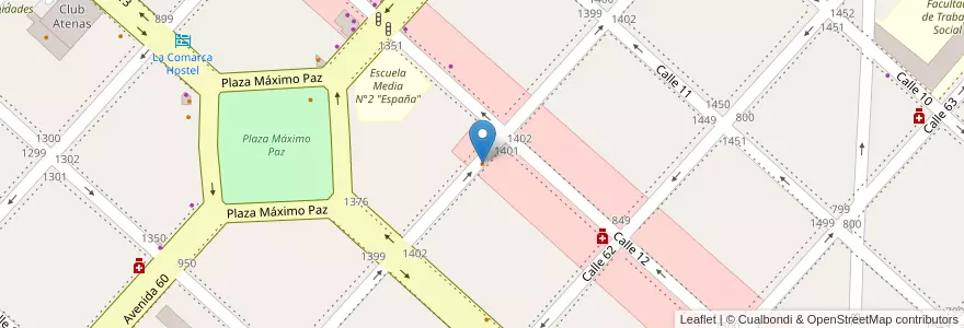 Mapa de ubicacion de Brow bar, Casco Urbano en Argentine, Province De Buenos Aires, Partido De La Plata, La Plata.