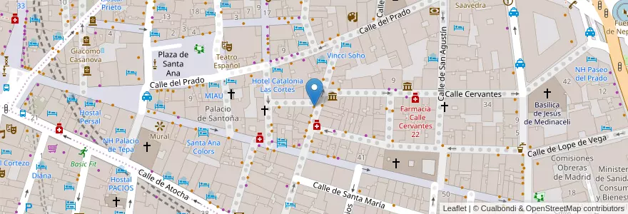 Mapa de ubicacion de Brown Bear Bakery en Spagna, Comunidad De Madrid, Comunidad De Madrid, Área Metropolitana De Madrid Y Corredor Del Henares, Madrid.