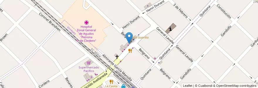 Mapa de ubicacion de Bruno's en アルゼンチン, ブエノスアイレス州, Partido De San Fernando, Victoria.