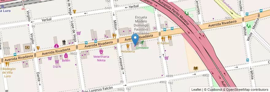 Mapa de ubicacion de Bsas-Cars, Villa Luro en Аргентина, Буэнос-Айрес, Comuna 9, Буэнос-Айрес, Comuna 10.
