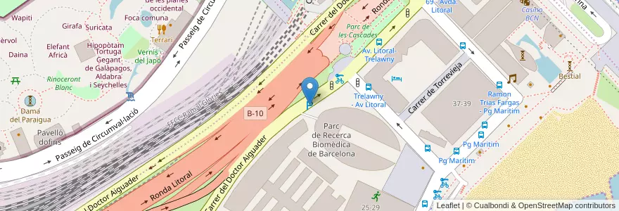 Mapa de ubicacion de BSM - P. R. Biomèdica en Espagne, Catalogne, Barcelone, Barcelonais, Barcelone.