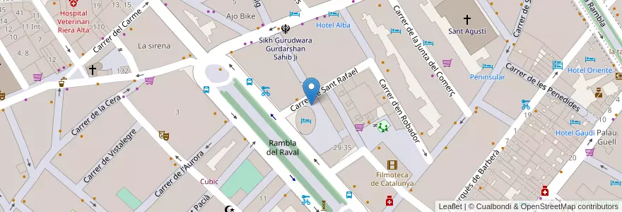 Mapa de ubicacion de B:SM en اسپانیا, Catalunya, Barcelona, Barcelonès, Barcelona.