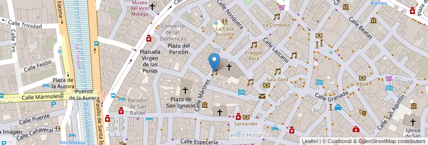 Mapa de ubicacion de Bubbles en اسپانیا, Andalucía, Málaga, Málaga-Costa Del Sol, Málaga.