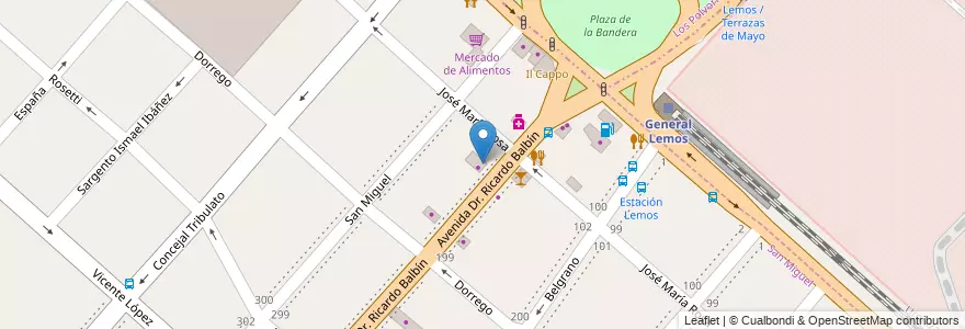 Mapa de ubicacion de Buddy's Pizza en 아르헨티나, 부에노스아이레스주, Partido De San Miguel.