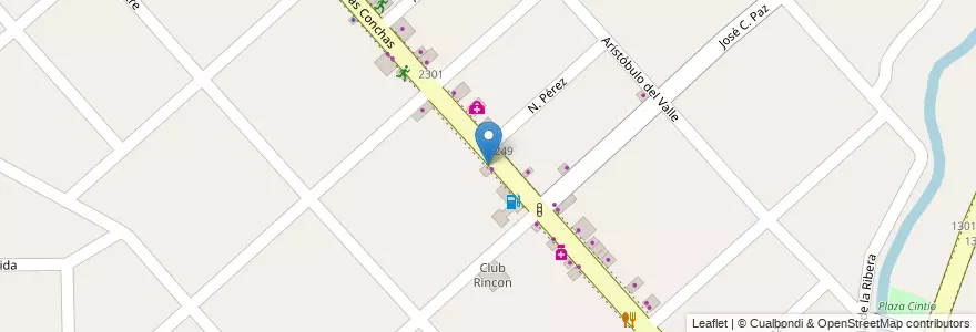 Mapa de ubicacion de Buddy's Pizza en Argentinië, Buenos Aires, Partido De Tigre, Tigre.