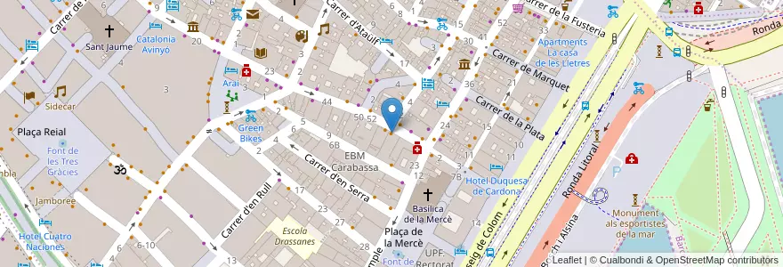 Mapa de ubicacion de Buen Bocado en スペイン, カタルーニャ州, Barcelona, バルサルネス, Barcelona.