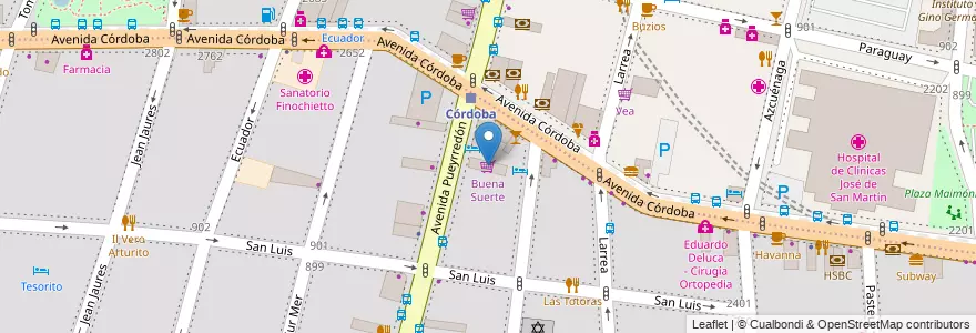 Mapa de ubicacion de Buena Suerte, Balvanera en 아르헨티나, Ciudad Autónoma De Buenos Aires, 부에노스아이레스.