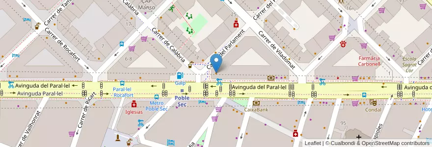 Mapa de ubicacion de Buenas Migas Focacceria en Spanje, Catalonië, Barcelona, Barcelonès, Barcelona.