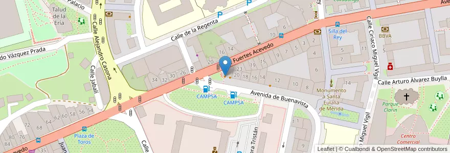 Mapa de ubicacion de Buenavista en Espanha, Astúrias, Astúrias, Oviedo.