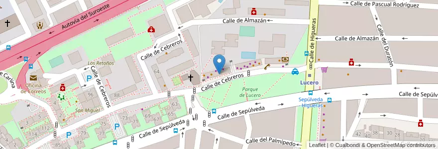 Mapa de ubicacion de Buendía en スペイン, マドリード州, Comunidad De Madrid, Área Metropolitana De Madrid Y Corredor Del Henares, Madrid.