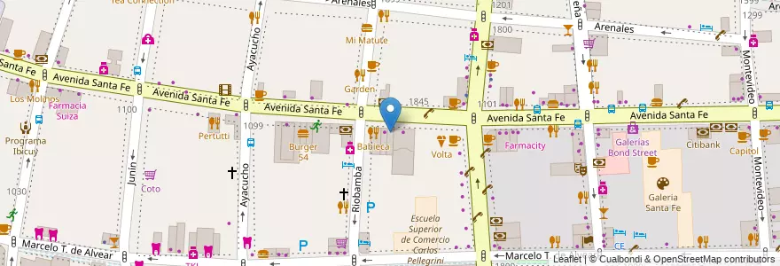 Mapa de ubicacion de Buenos Aires Grill, Recoleta en Argentina, Autonomous City Of Buenos Aires, Comuna 2, Autonomous City Of Buenos Aires.