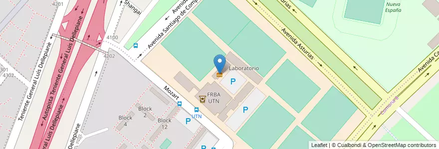 Mapa de ubicacion de Buffet Alber Einstein - UTN, Villa Lugano en Argentina, Autonomous City Of Buenos Aires, Comuna 9, Autonomous City Of Buenos Aires, Comuna 8.