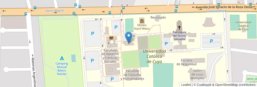 Mapa de ubicacion de Buffet UCCUYO en Argentina, San Juan, Cile, Rivadavia.