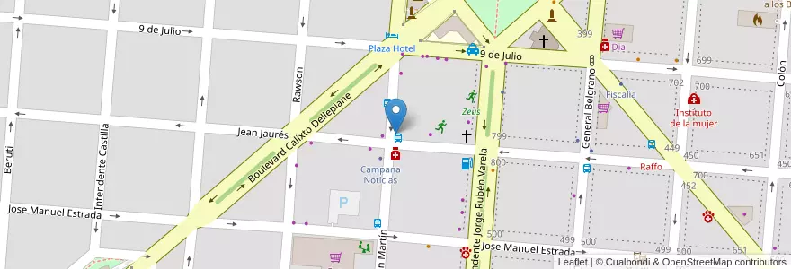 Mapa de ubicacion de Bugsy en Argentina, Provincia Di Buenos Aires, Partido De Campana.