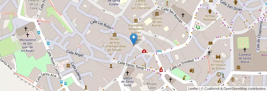 Mapa de ubicacion de Bulas en 西班牙, Castilla-La Mancha, Toledo, Toledo, Toledo.