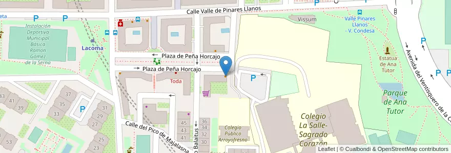 Mapa de ubicacion de Bulería en スペイン, マドリード州, Comunidad De Madrid, Área Metropolitana De Madrid Y Corredor Del Henares, Madrid.