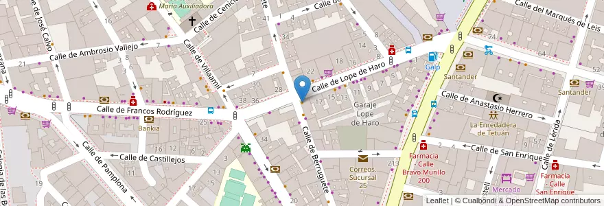 Mapa de ubicacion de Bulevar en Sepanyol, Comunidad De Madrid, Comunidad De Madrid, Área Metropolitana De Madrid Y Corredor Del Henares, Madrid.