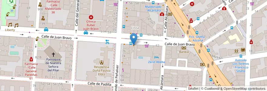 Mapa de ubicacion de Bulevar en Испания, Мадрид, Мадрид, Área Metropolitana De Madrid Y Corredor Del Henares, Мадрид.