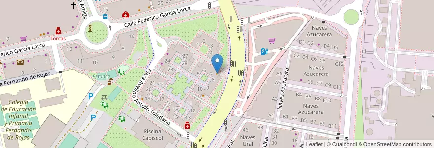 Mapa de ubicacion de Bulevar 7 en إسبانيا, قشتالة وليون, برغش, Alfoz De Burgos, برغش.